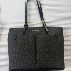 Michael Kors Charcoal Monogram Tote